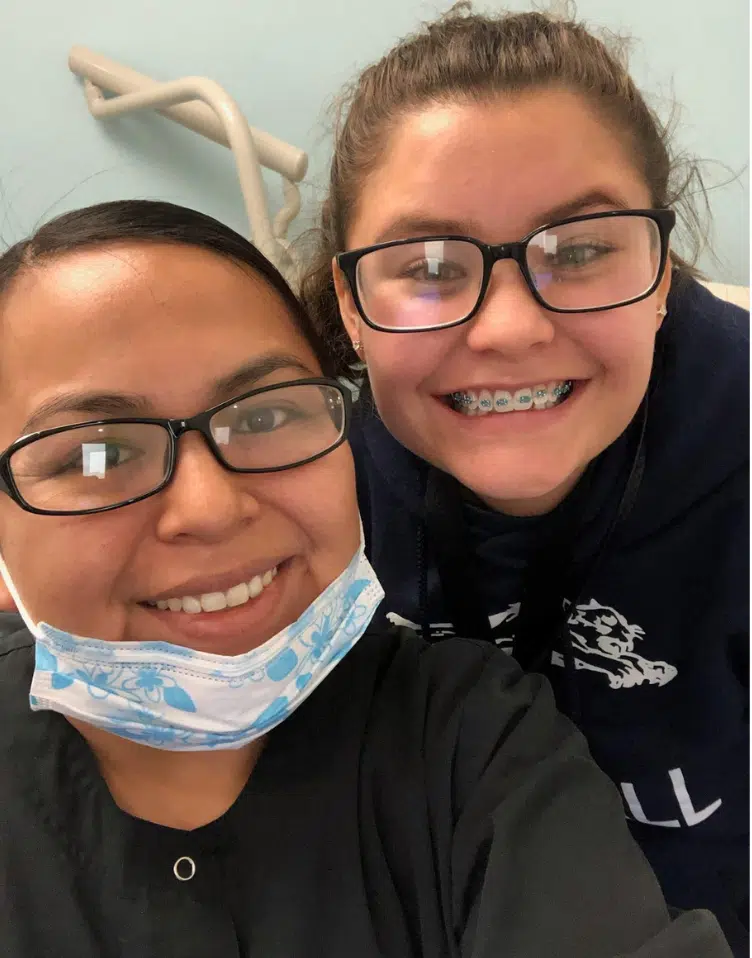 Smiling patient after dental treatment in Gallup NM
